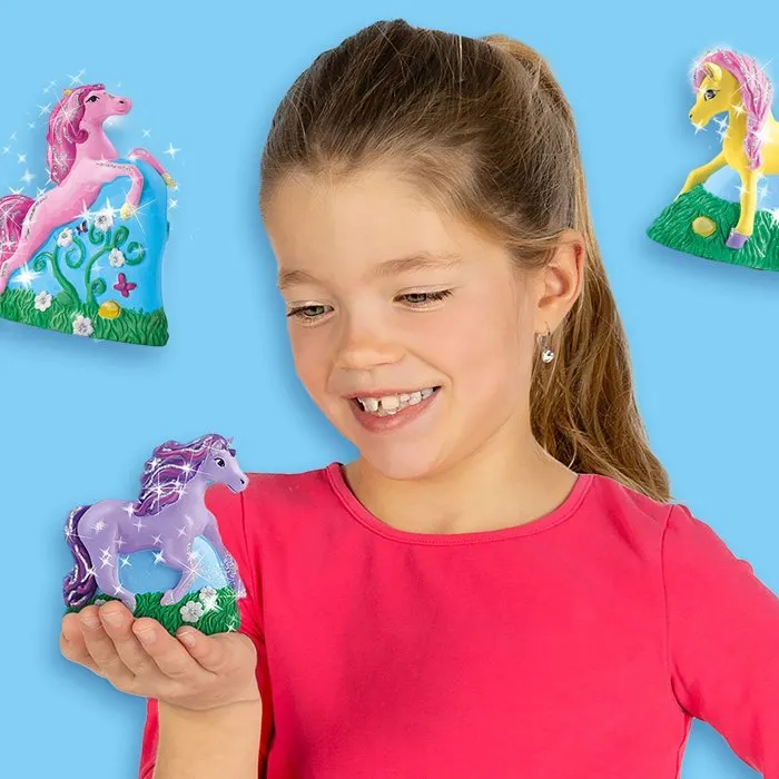Ses Creative Kit Creativo para Moldear y Pintar Caballos con Yeso y Pintura 4