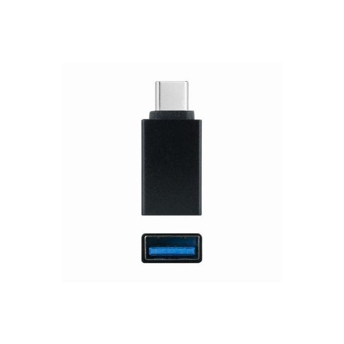 Nanocable 10.02.0010 Adaptador USB Tipo-C Macho a USB 3.1 Hembra (USB-A), Carga y Datos, 31mm, Aluminio Negro Nanocable 10.02.0010 Adaptador USB Tipo-C Macho a USB 3.1 Hembra (USB-A), Carga y Datos, 31mm, Aluminio Negro