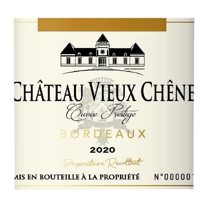 Château Le Vieux Chene 2018 Bordeaux HVE3 - Vino tinto de Burdeos 1