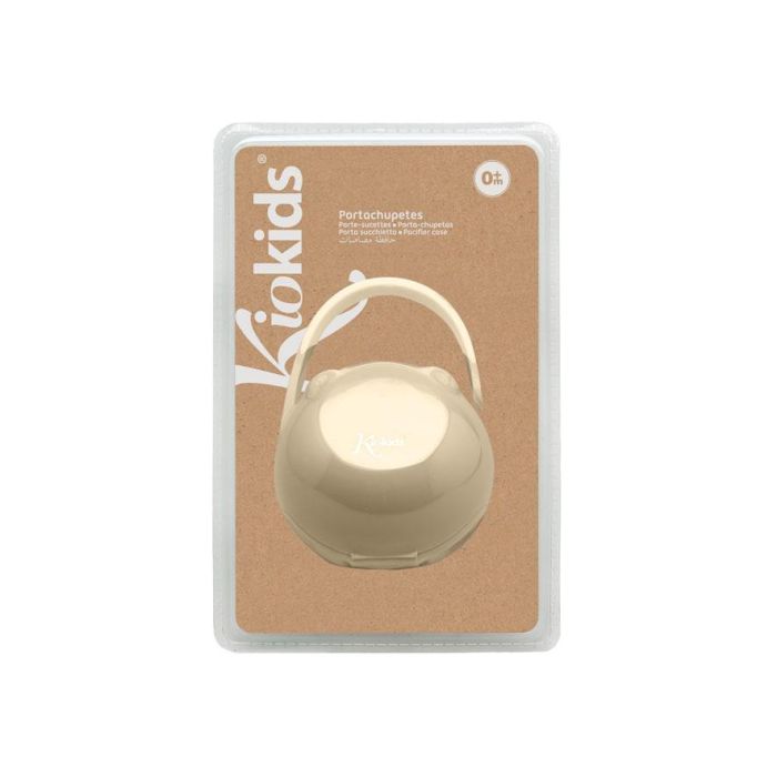 KioKids Portachupetes con Gancho Beige para Chupetes de Bebé +0 Meses. Transporte Higiénico, Apto Lavavajillas y Esterilizador 3 KioKids Portachupetes con Gancho Beige para Chupetes de Bebé +0 Meses. Transporte Higiénico, Apto Lavavajillas y Esterilizador 3
