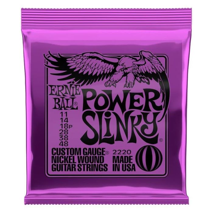 ERNIEBALL 11-48 Juego Cuerdas para Guitarra Eléctrica Slinky Power
