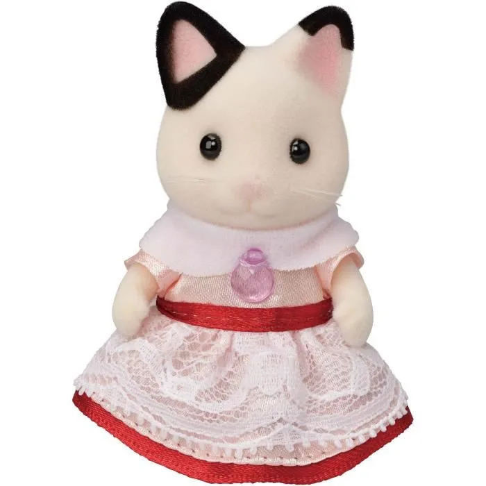 Sylvanian Families La Niña con Dos Gatos y su Bocadillo de Cumpleaños 5646 Juguete de 3 años 4