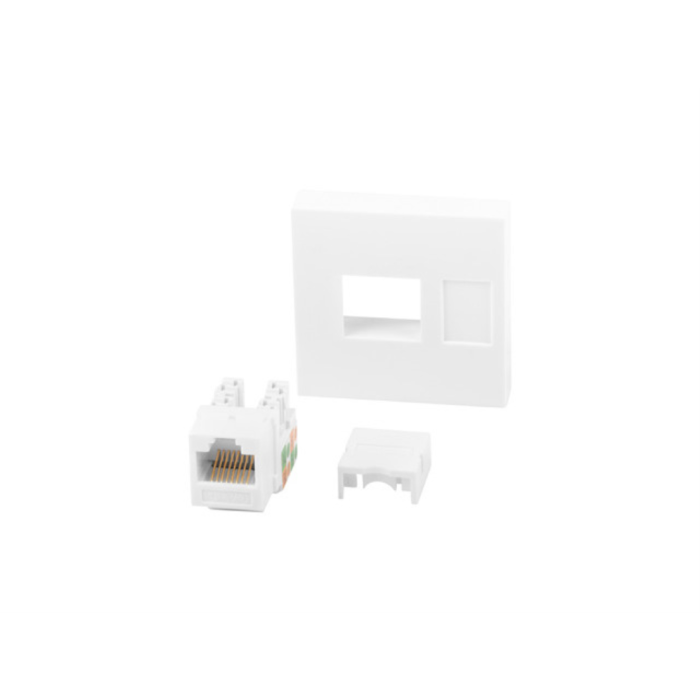 Lanberg WS-4545-RJ45K-W placa de pared y cubierta de interruptor Blanco Lanberg WS-4545-RJ45K-W placa de pared y cubierta de interruptor Blanco