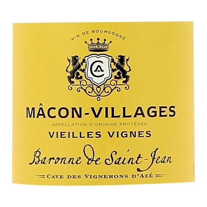 Baronne de Saint-Jean 2022 Mâcon-Villages Vieilles Vignes - Vino blanco de Borgoña 1 Baronne de Saint-Jean 2022 Mâcon-Villages Vieilles Vignes - Vino blanco de Borgoña 1