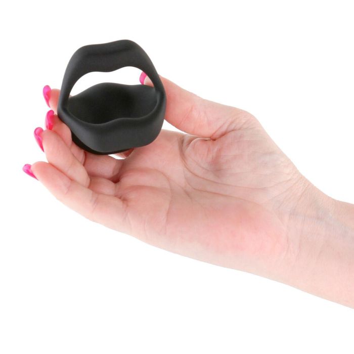 Anillo para el Pene NS Novelties Techno Negro 3 Anillo para el Pene NS Novelties Techno Negro 3