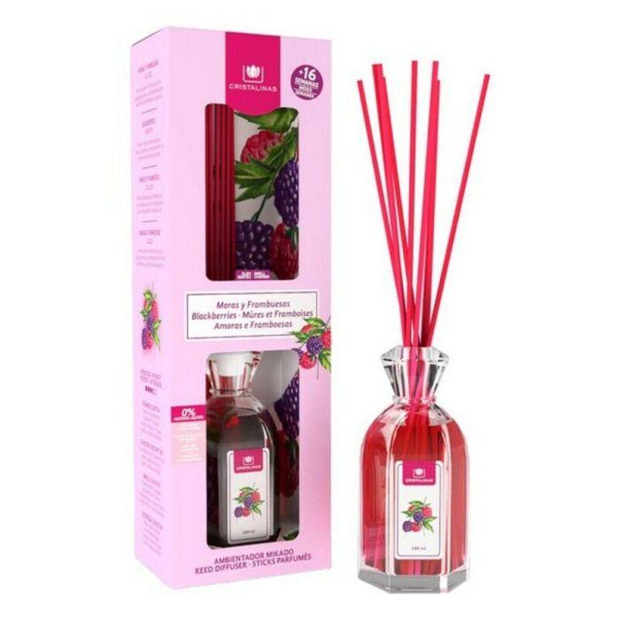 Cristalinas MIKADO Ambientador 0% Moras y Frambuesas Difusor de Aroma Líquido 180 ml 0 Cristalinas MIKADO Ambientador 0% Moras y Frambuesas Difusor de Aroma Líquido 180 ml 0