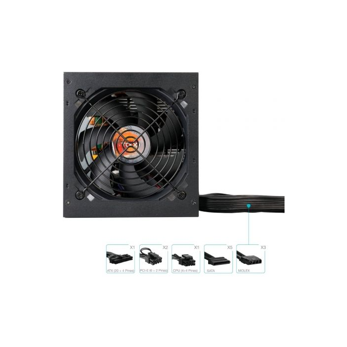 Fuente de Alimentación TooQ TQHELIOS-650SP/ 650W/ Ventilador 12cm/ 80 Plus Bronze 2 Fuente de Alimentación TooQ TQHELIOS-650SP/ 650W/ Ventilador 12cm/ 80 Plus Bronze 2