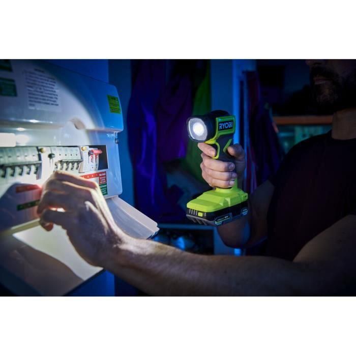 Lámpara de antorcha LED de 18 V - Cabeza ajustable - 280 lúmenes 1 Lámpara de antorcha LED de 18 V - Cabeza ajustable - 280 lúmenes 1