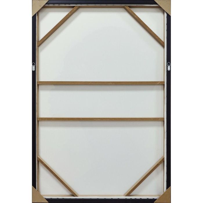 DKD Home Decor Cuadro Glam Dorado Negro 4 x 123 x 83 cm (2 Unidades) Lienzo y Ps Chica pendiente 2