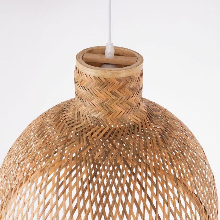 Singkawang SKD-P80026 Lámpara Colgante de Bambú, Estilo Natural, Mediterráneo, Boho-Chic, Casquillo E27 3