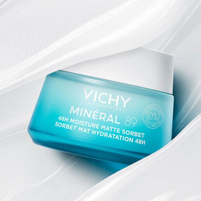 Vichy Mineral 89 Gel Sorbete Mate Hidratante 48H con Ácido Hialurónico para Pieles Mixtas y Grasas 50 ml Vichy Mineral 89 Gel Sorbete Mate Hidratante 48H con Ácido Hialurónico para Pieles Mixtas y Grasas 50 ml
