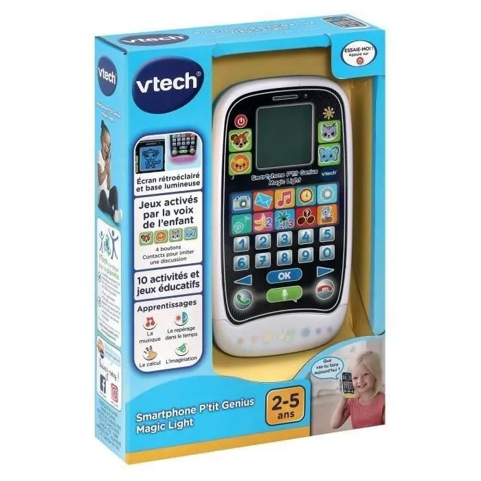 Vtech VT80529205 Smartphone P'Tit Genius Luz Mágica - Idioma francés 3 Vtech VT80529205 Smartphone P'Tit Genius Luz Mágica - Idioma francés 3