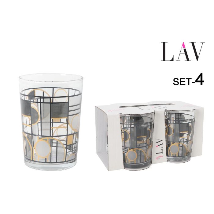 Set de 4 Vasos para Sidra 520 cc Abstracto - LAV (6 Cajas) Set de 4 Vasos para Sidra 520 cc Abstracto - LAV (6 Cajas)