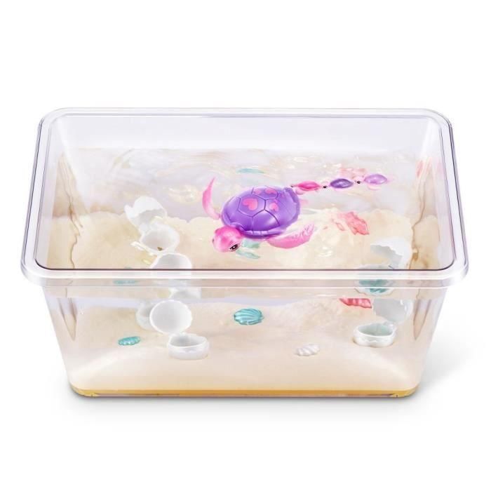 Zuru ZUR1755687628477 - Set Sorpresa Mascotas Vivas Mamá Tortuga y Bebé - Tortuga Animada con Efectos de Sonido 1