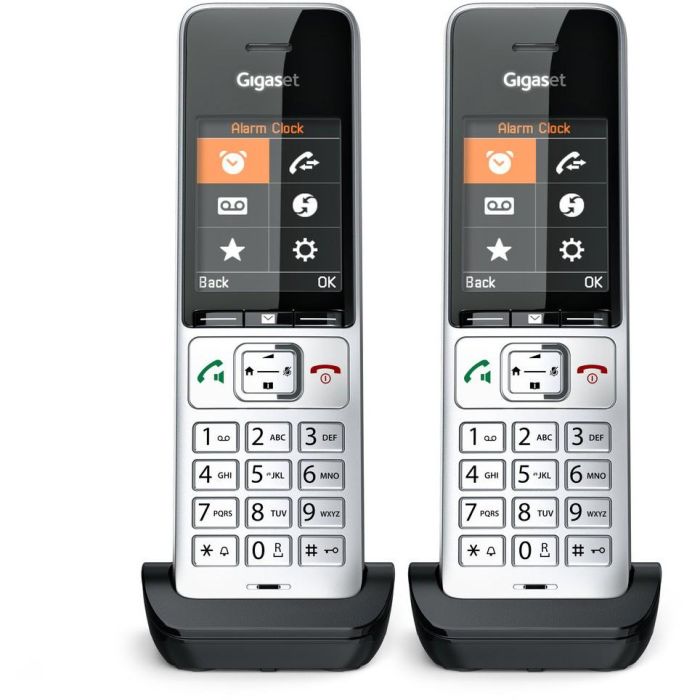 Gigaset COMFORT 500HX duo Teléfono DECT/analógico inalámbrico doble Altavoz Identificador de llamadas Negro/Plata 0 Gigaset COMFORT 500HX duo Teléfono DECT/analógico inalámbrico doble Altavoz Identificador de llamadas Negro/Plata 0