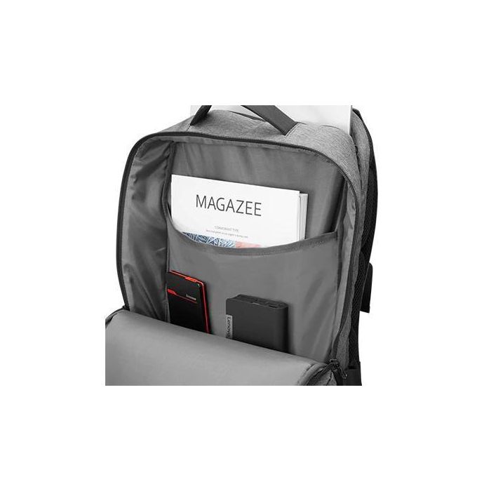 Lenovo Mochila Business Casual 17 pulgadas Gris Carbón para Portátil Poliéster, resistente al agua y duradera con 24L de capacidad 4