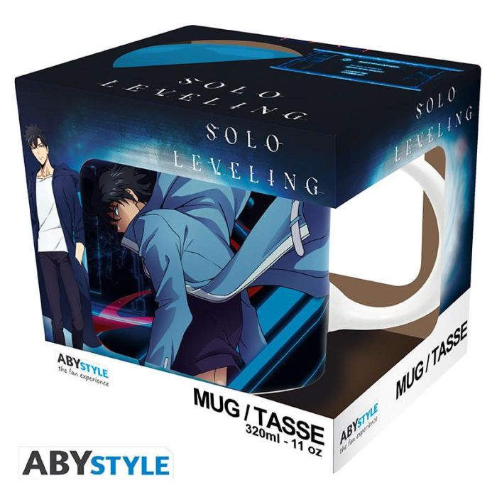 ABYstyle Taza Solo Leveling Jinwoo Cazador Élite 320 ml Cerámica Ilustración Oficial Microondas y Lavavajillas 3