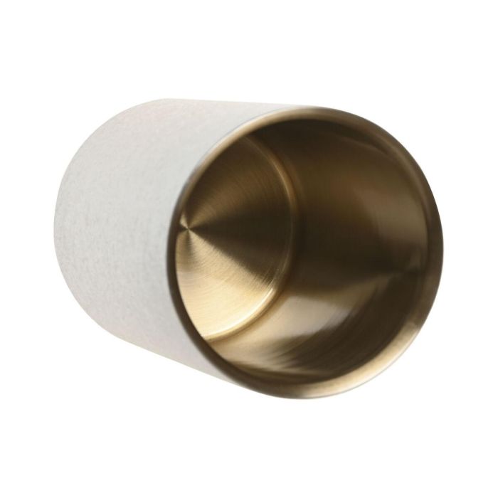 DKD Home Decor Enfriador Worldfa 25 Botella Blanco Dorado Inox 12 x 12 x 18 cm 1