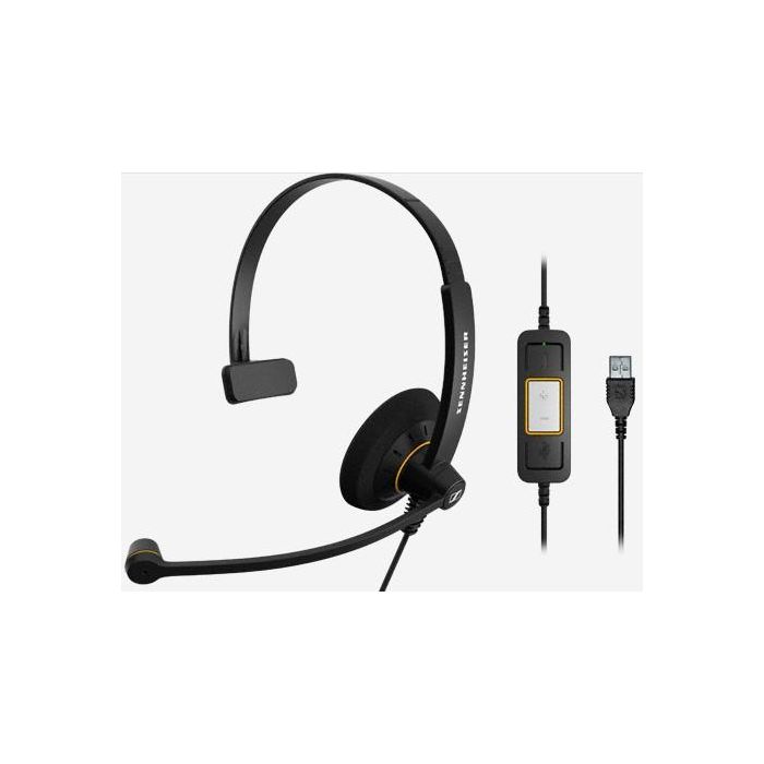 EPOS SENNHEISER Auriculares SC 30 con Micrófono, Diadema, USB, 2.1 m, 1000550 EPOS SENNHEISER Auriculares SC 30 con Micrófono, Diadema, USB, 2.1 m, 1000550