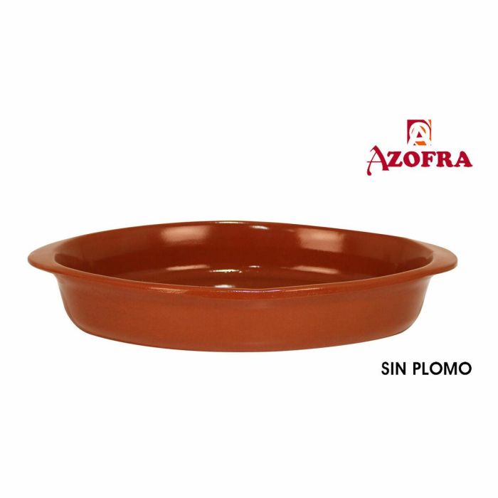 Fuente de Cocina Azofra Barro cocido Ovalado 44 x 26 x 7 cm (4 Unidades) 2