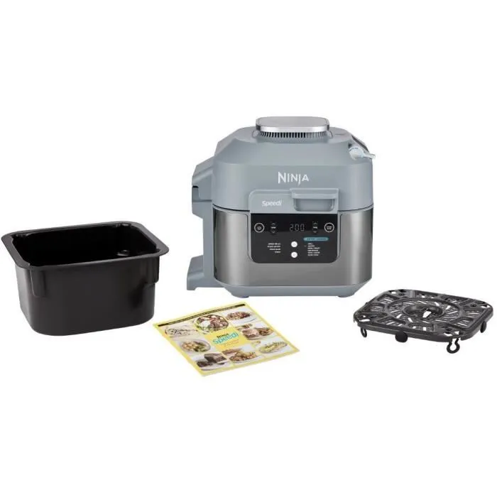 Ninja ON400EU Freidora sin aceite 10 en 1, Olla rápida, Air Fryer, Multicooker, 5,7 L 1