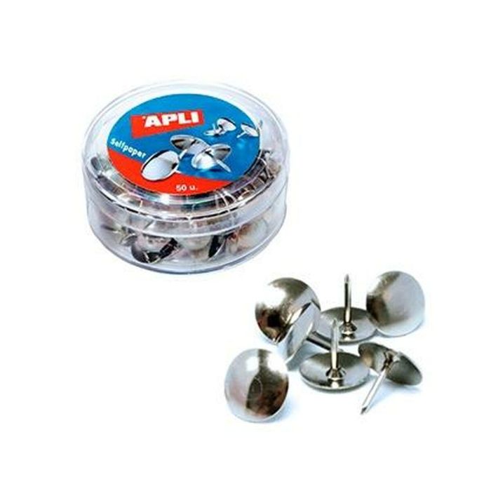 Chinchetas Apli Plateado Níquel (16 Unidades) 1 Chinchetas Apli Plateado Níquel (16 Unidades) 1