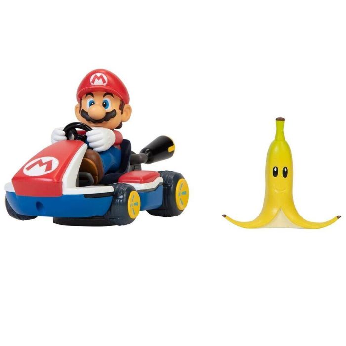 Jakks Pacific Karts Super Mario Megagiros: Kart de Mario o Luigi con Accesorio Plátano - Modelo Surtido +3 Años 1 Jakks Pacific Karts Super Mario Megagiros: Kart de Mario o Luigi con Accesorio Plátano - Modelo Surtido +3 Años 1