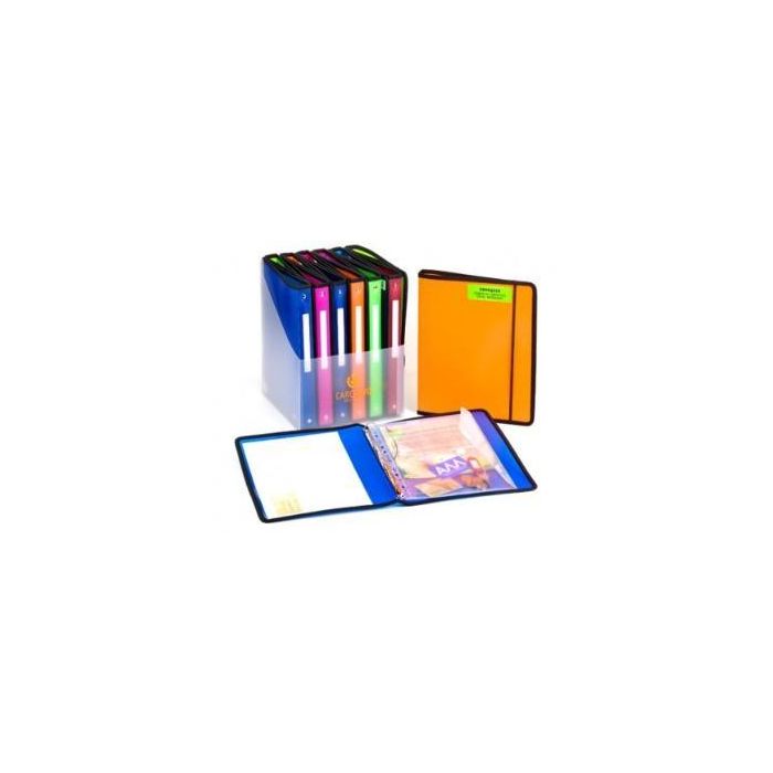 Carchivo Carpeta Anillas 4x25 mm Pp Diagonal Folio C- Goma Plana Azul- Carchivo Carpeta Anillas 4x25 mm Pp Diagonal Folio C- Goma Plana Azul-