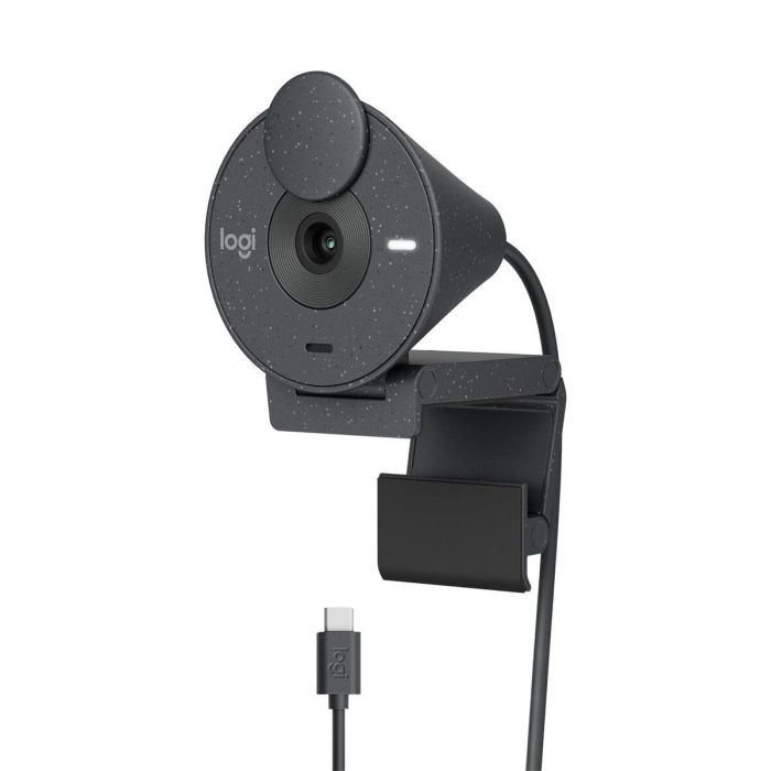Logitech BRIO 300 Webcam Full HD 1920x1080 con Micrófono Integrado y Tapa de Privacidad