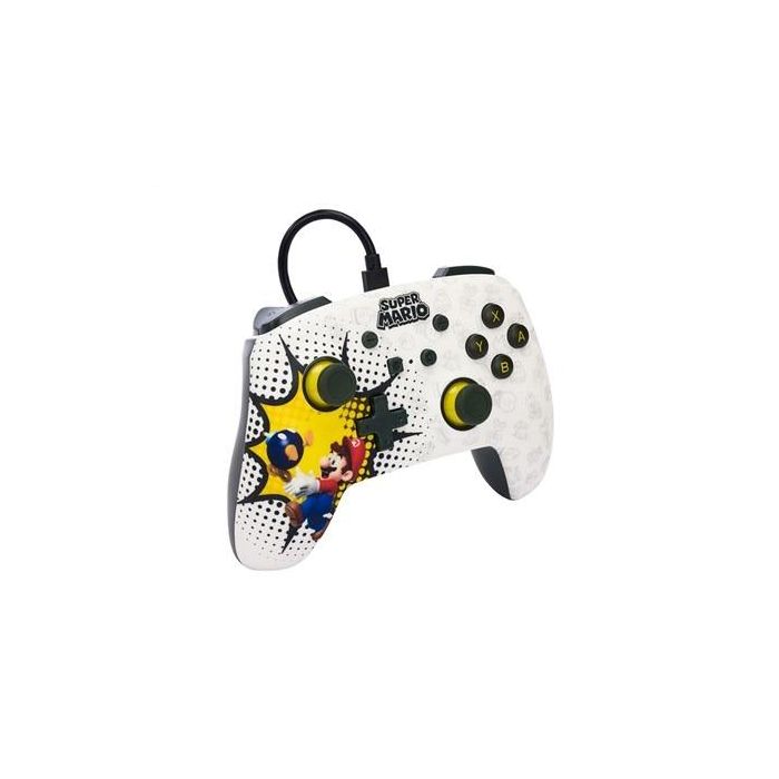 Power A NSGP0085-01 Mando con Cable Mejorado para Nintendo Switch - Diseño Bob-Omb Blast, Compatible con Switch OLED y Switch 2