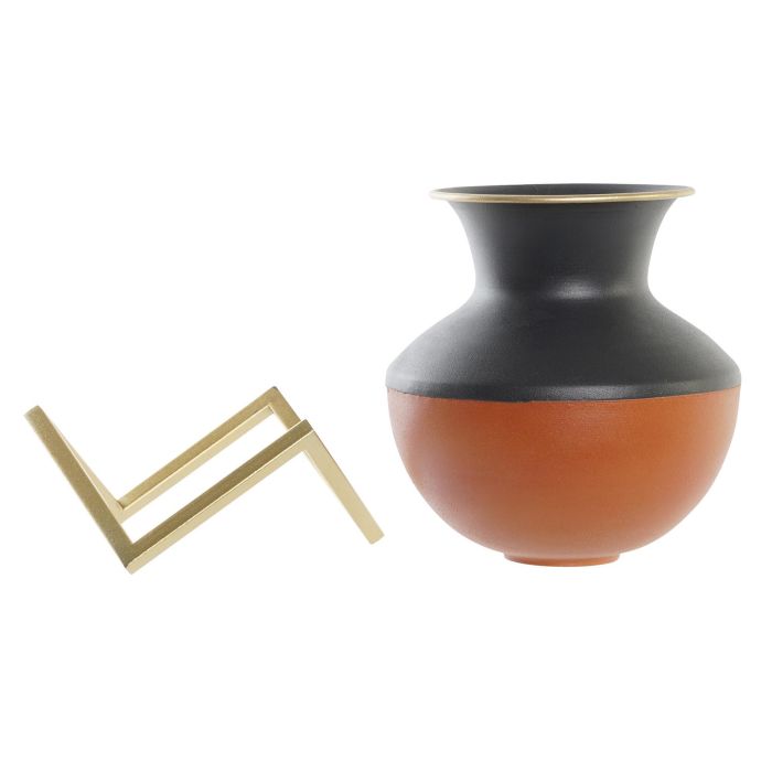 DKD Home Decor Jarrón Moderno Multicolor Metal 18 x 21 x 18 cm 3