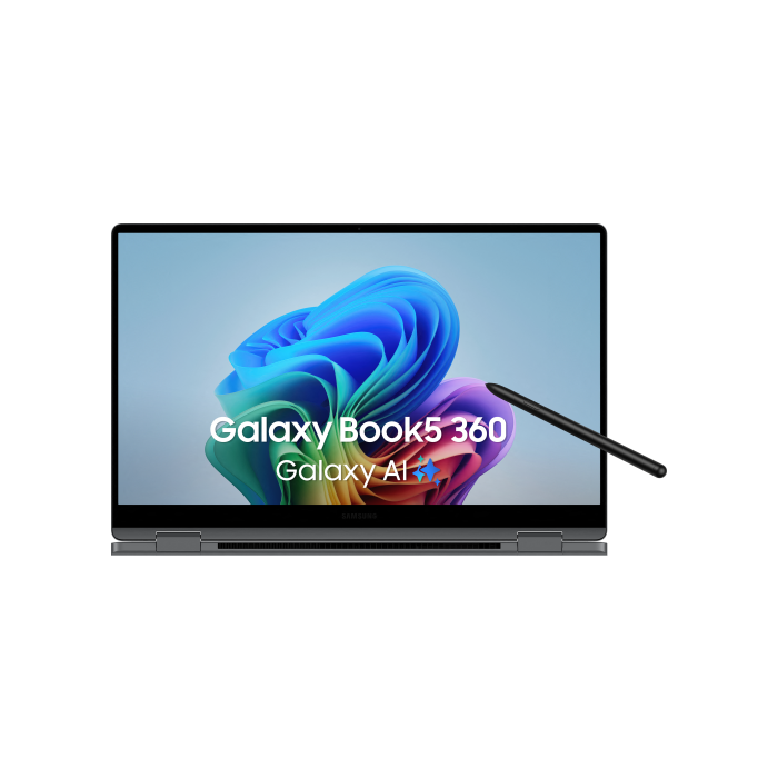Portátil Convertible Samsung Galaxy Book5 360 Intel Core Ultra 5-256V/ 16GB/ 512GB SSD/ 15.6" Táctil/ Win11 Pro Portátil Convertible Samsung Galaxy Book5 360 Intel Core Ultra 5-256V/ 16GB/ 512GB SSD/ 15.6" Táctil/ Win11 Pro