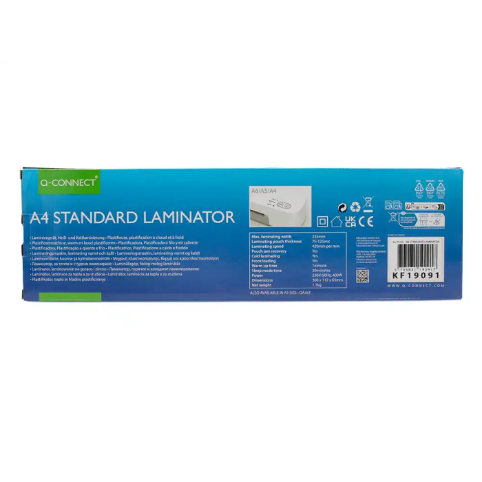 Q-connect KF19092 Plastificadora Din A3 Estándar 2 Rodillos hasta 125 mc 13