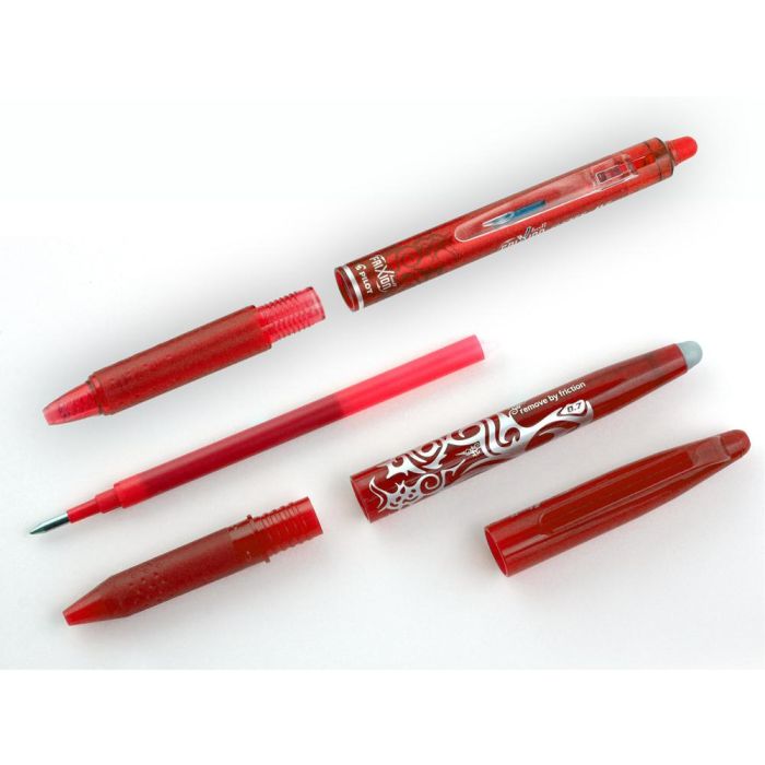 Pilot Recambio Bolígrafo Frixion 0.7 Rojo Pack 3 Ud 4