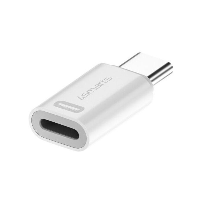 4smarts Adaptador Lightning a USB-C PD 27W, Set de 2