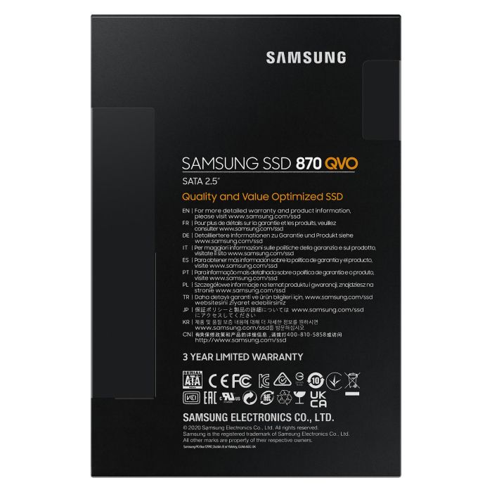 Samsung 870 QVO 1TB 2.5" SSD 560 MB/s SATA III