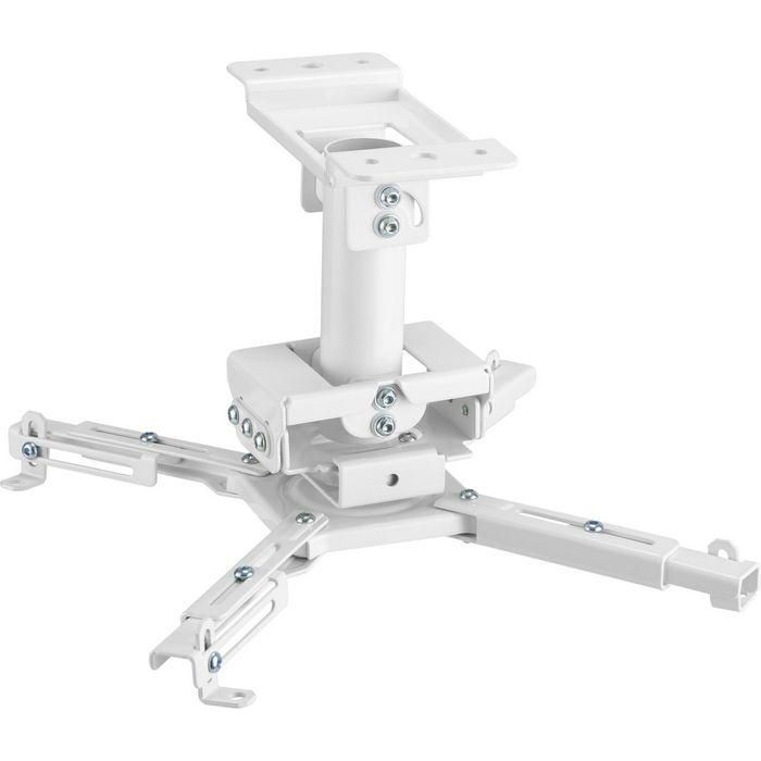 Vivolink Soporte Techo Proyector Profesional hasta 35 kg, 255 mm, Rotación 360°, Blanco