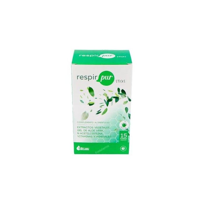 Respirpur 14 Sticks Complemento Vías Respiratorias con Eucalipto, Equinácea, Tomillo, Vitamina C y Zinc