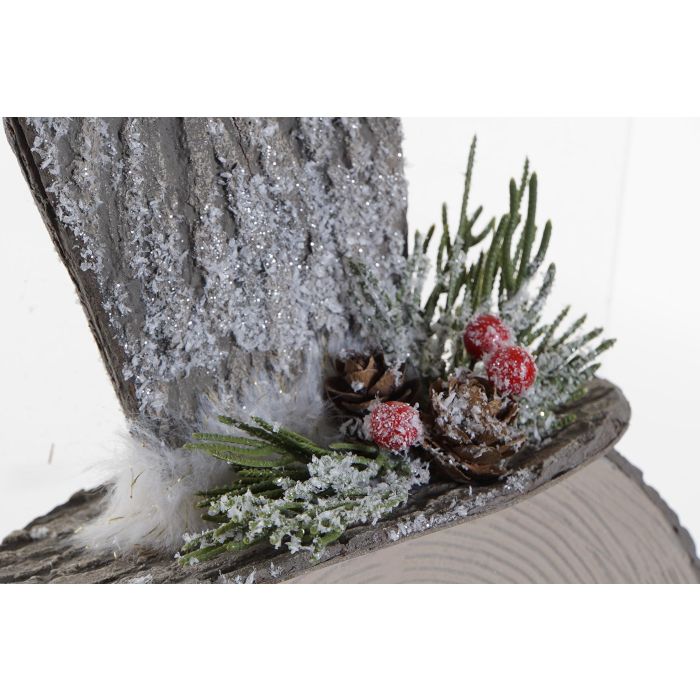 DKD Home Decor Decoración Colgante de Navidad Alpina con forma de Muñeco de Porexpan (4 Unidades) 8x31x14 cm 2