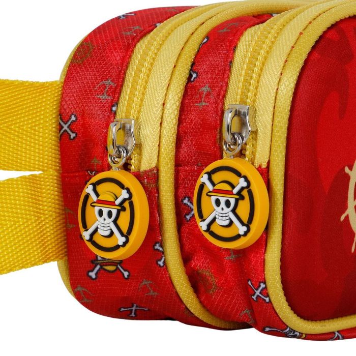 One Piece Estuche Portatodo 3D Doble Luffy Rojo con Relieve y Doble Compartimento 4 One Piece Estuche Portatodo 3D Doble Luffy Rojo con Relieve y Doble Compartimento 4