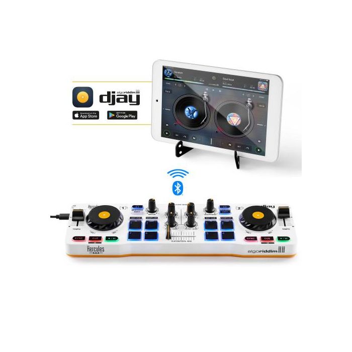Hercules DJControl Mix Consola DJ Bluetooth para Smartphone y Tabletas Android/iOS (4780921) 3