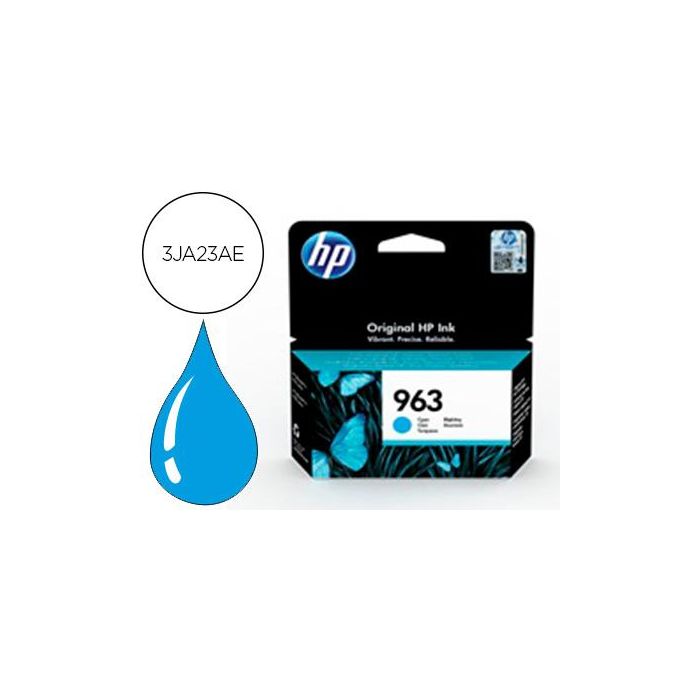 Ink-Jet Hp 963 Officejet Pro 9010 - 9020 - 9022 - 9023 - 9025 Cian 700 Paginas