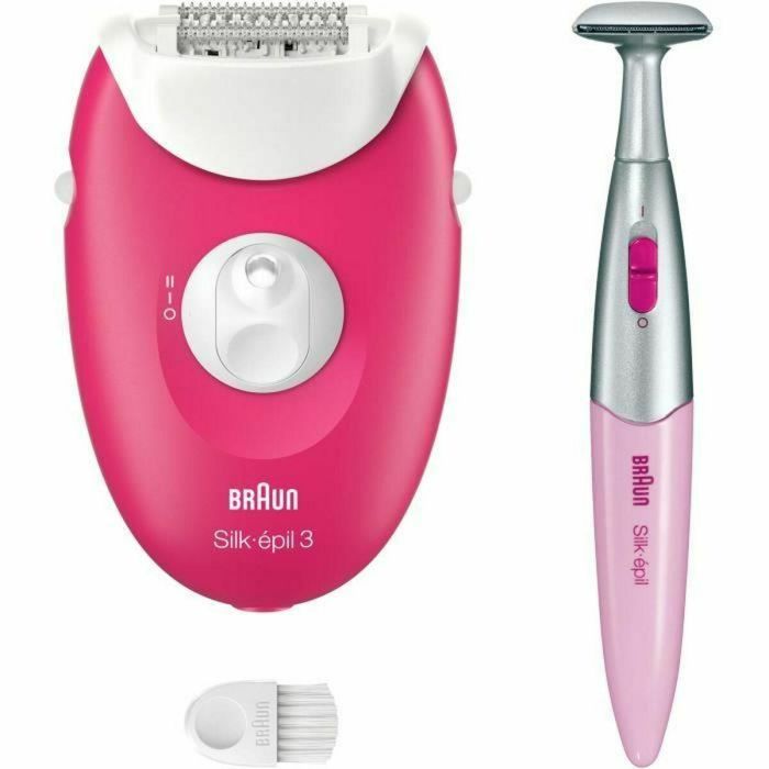 Braun 3-202 Depiladora Eléctrica Silk-épil 3 con 20 Pinzas, Recortadora y Función de Masaje, Color Fruta del Bosque 0 Braun 3-202 Depiladora Eléctrica Silk-épil 3 con 20 Pinzas, Recortadora y Función de Masaje, Color Fruta del Bosque 0