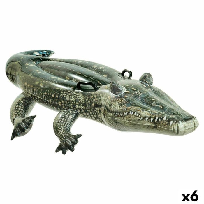 Figura Hinchable para Piscina Intex Cocodrilo 86 x 20 x 170 cm (6 Unidades) Figura Hinchable para Piscina Intex Cocodrilo 86 x 20 x 170 cm (6 Unidades)