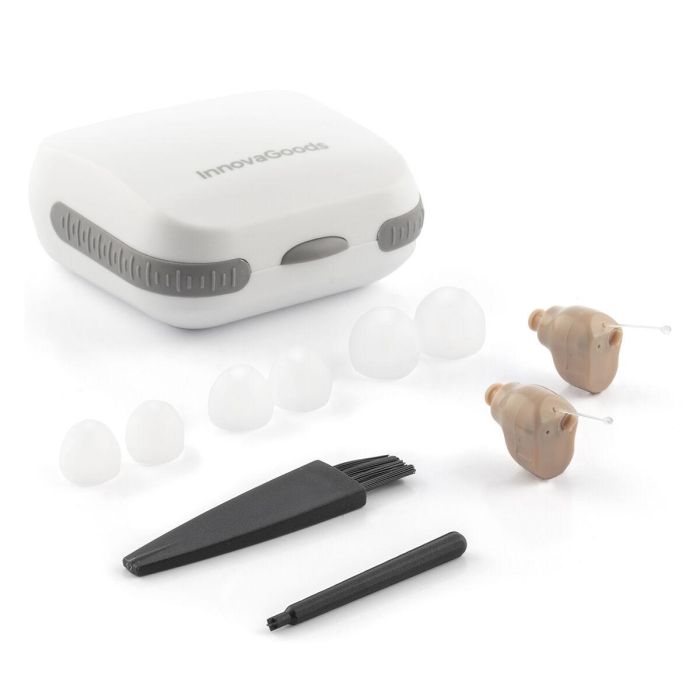 Amplificador de Sonido Intraauricular con Accesorios Hearzy InnovaGoods 2 Unidades 2