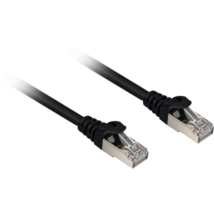 Sharkoon Cable de Red RJ45 Cat.6a SFTP Negro 15 metros Libre de Halógenos