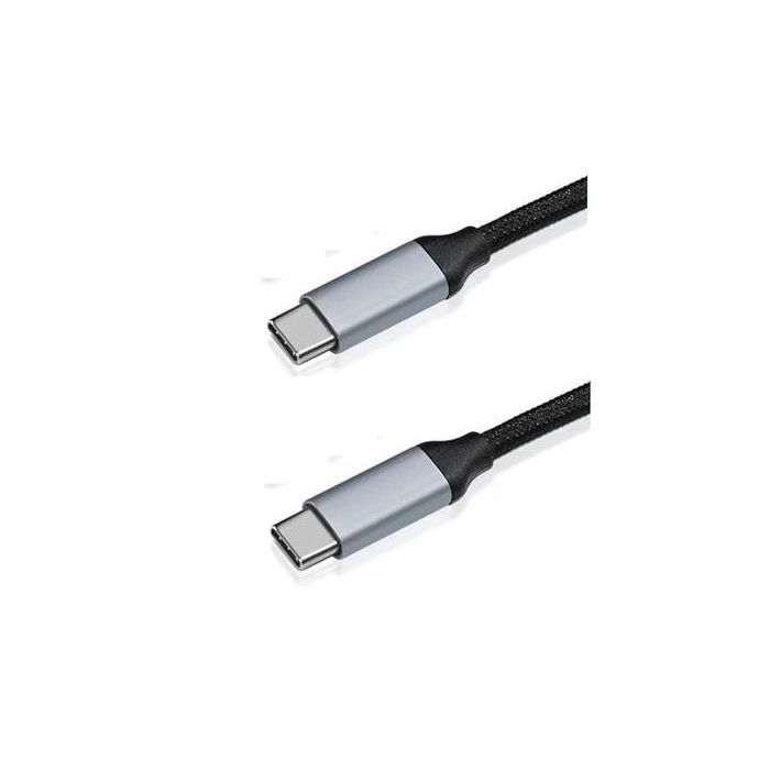 Elbe CA-1501-TCC Cable Tipo-C a Tipo-C 1 Metro Negro USB 3.2 Gen 1x2 10Gbps 1