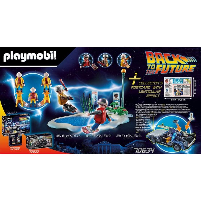 Playmobil Regreso Al Futuro Persecucion En Monopatín Con Marty McFly y Dr. Brown 1