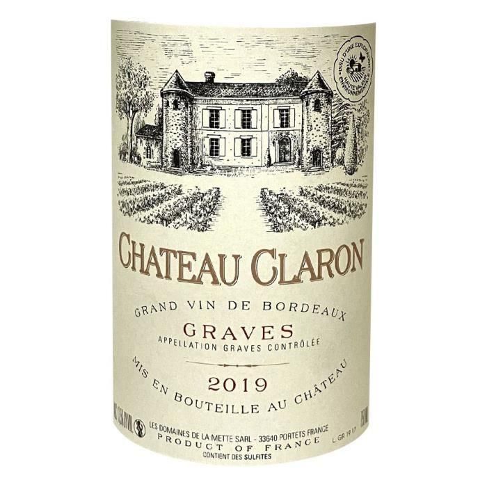 Château Claron 2019 Graves - Vino tinto Burdeos 1