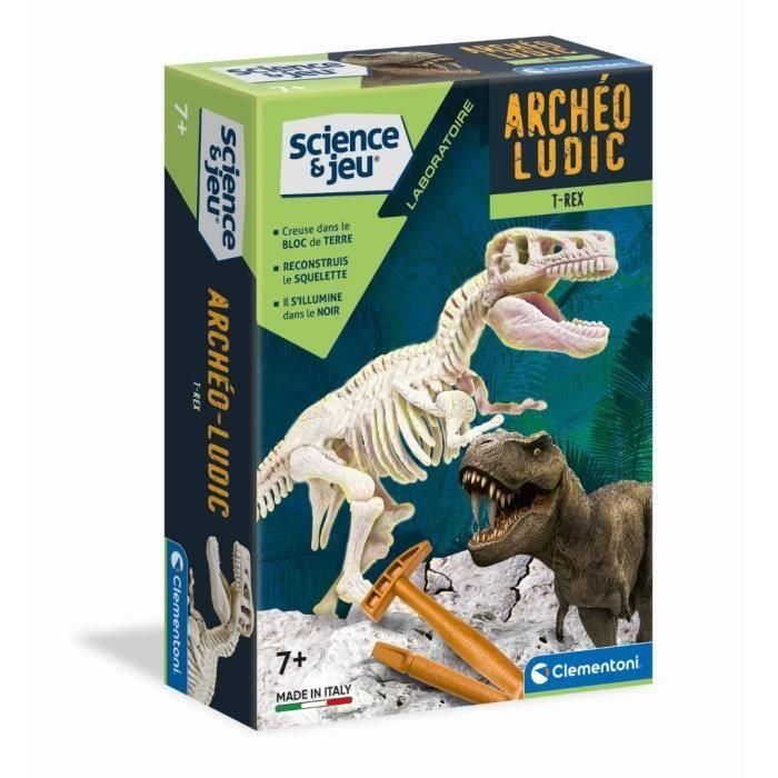 CLEMENTONI Archéo Ludic - T-Rex fosforescente - Science & Jeu